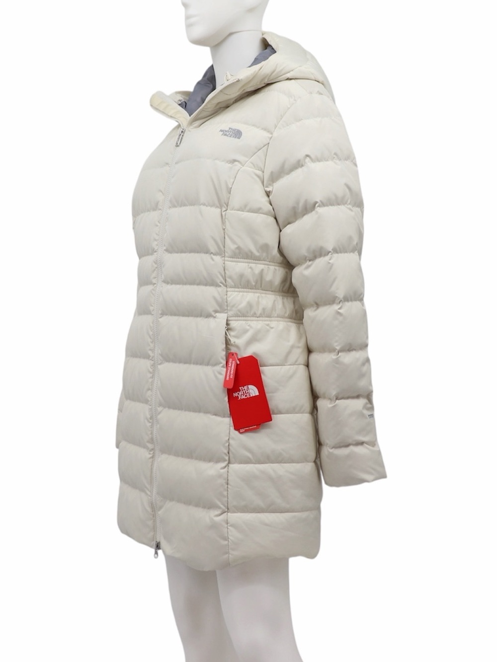 New The North Face Women’s Medium Gotham Quilted Down Parka II Vintage White - Picture 5 of 16